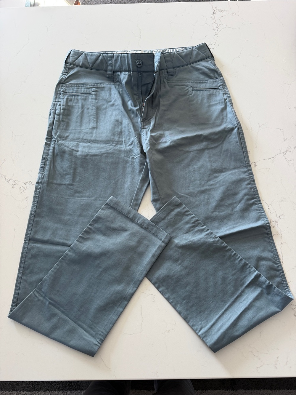 Men's VIKTOS brand Straight Chino style Pants in Slate Blue 34x34